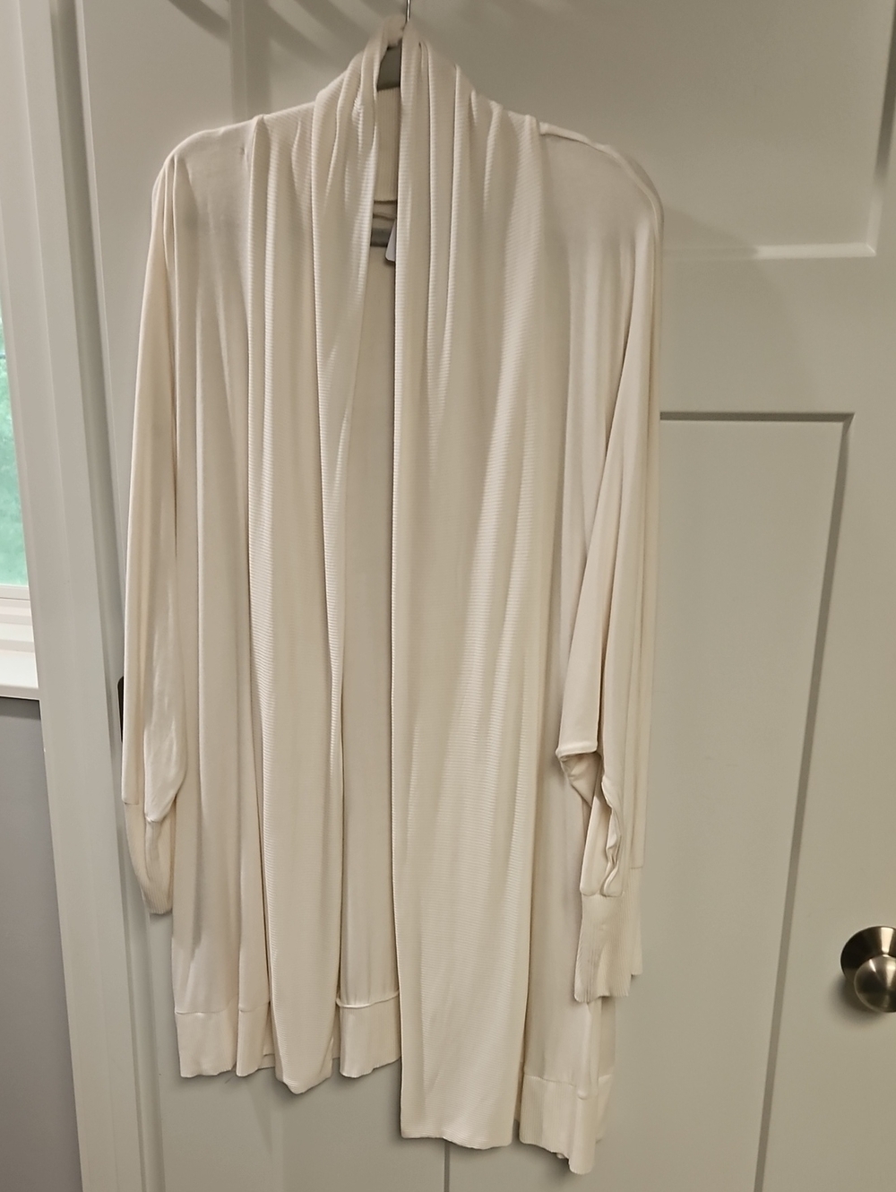 torrid Cream Open-Front Draped Cardigan